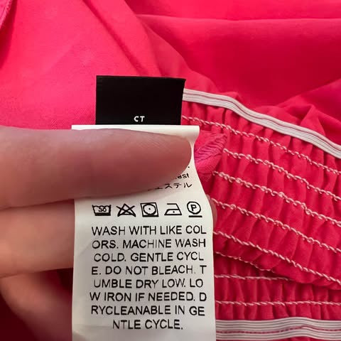 SHEIN Curve Hot Pink Swiss Dot BabyDoll Peasant Blouse Size 3XL Good Condition
