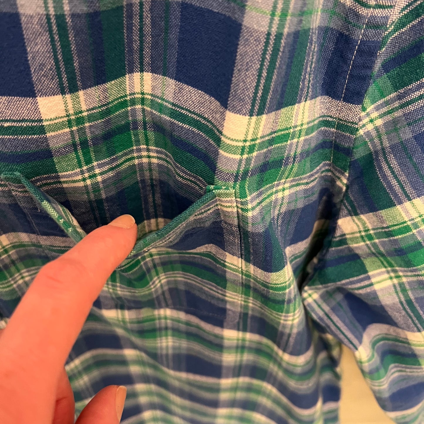 Simply Southern 100% Cotton Plaid Long Sleeve Men's Button Down Shirt Size XL Good Condition