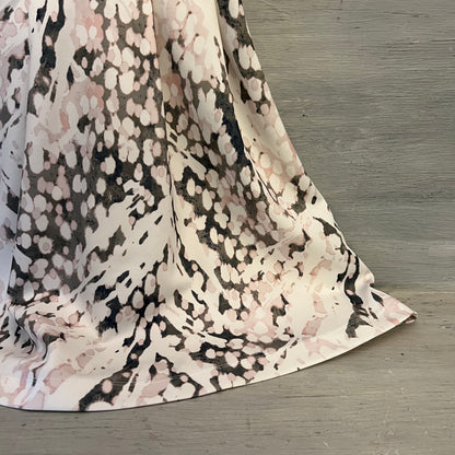 Mossimo Abstract Print Pleated Racerback Flared Dress Size XS Good Condition