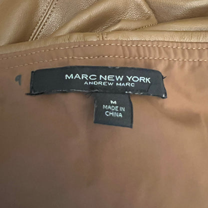 Marc New York Brown Faux Leather Skinny Pants Medium Good Condition