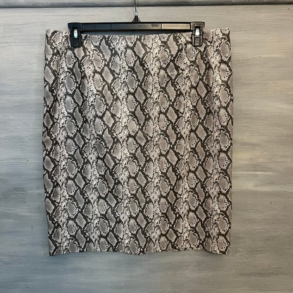 Vintage Jacqueline Smith Faux Snakeskin Leather Pencil Skirt XL Like New