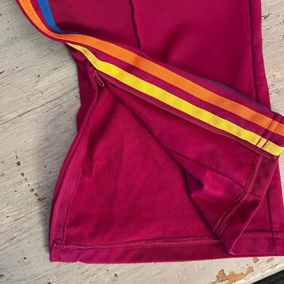 Adidas grun Fuchsia Athletic Track Pants Medium Like New