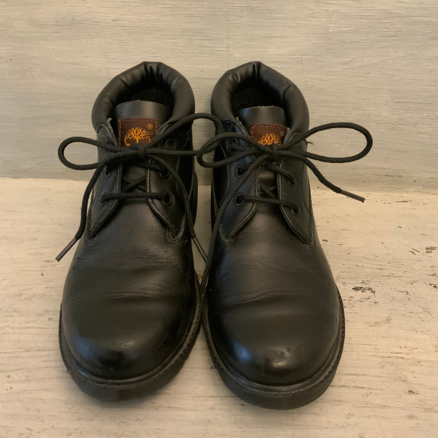 Timberland Women’s Genuine Black Leather Waterproof Chukka Boots Size 5 Good Condition