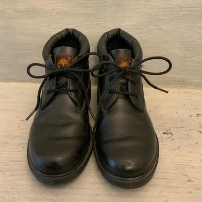 Timberland Women’s Genuine Black Leather Waterproof Chukka Boots Size 5 Good Condition
