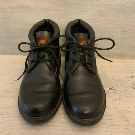 Timberland Women’s Genuine Black Leather Waterproof Chukka Boots Size 5 Good Condition