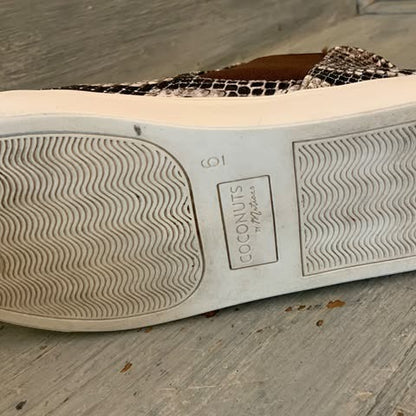 Coconuts by Matisse Faux Snake Skin Mid Top Sneaker Size 6 Good Condition