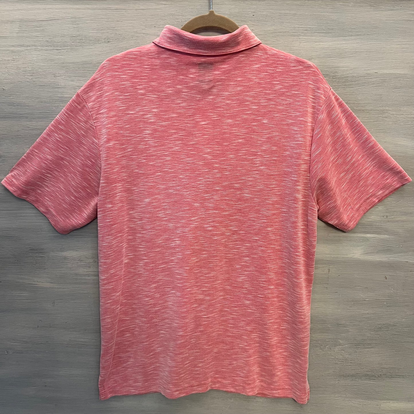 Pro Tour Coolplay Coral Heathered Short Sleeve Casual Polo Shirt Size Medium Good Condition