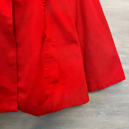 Scott Taylor Red Retro Babydoll Cropped Jacket Size Large Good Condition