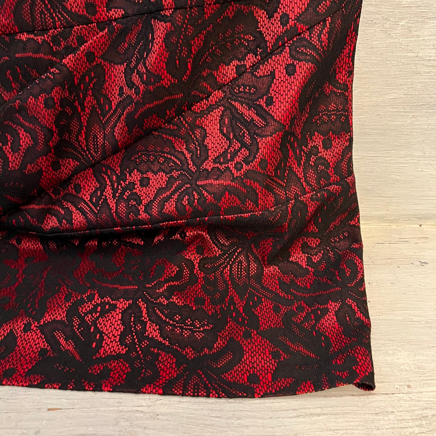 ALYX dress Red Black Lace Cap Sleeve Formal Tailored Dress Size 8 Good Condition