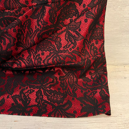 ALYX dress Red Black Lace Cap Sleeve Formal Tailored Dress Size 8 Good Condition