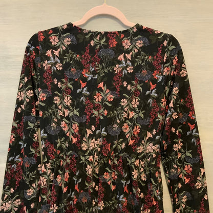 BCBGeneration Dress VNeck Pockets Floral Print Medium Like New