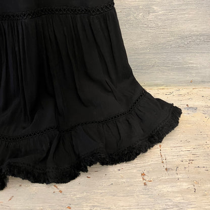 Mossimo Boho Sleeveless Black Sundress Small Like New