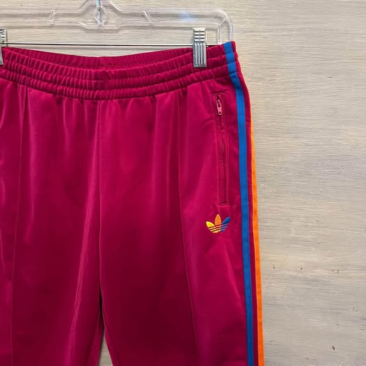 Adidas grun Fuchsia Athletic Track Pants Medium Like New