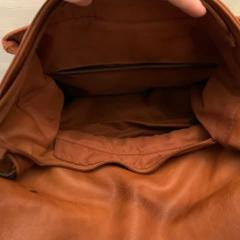 ChillX Brown Faux Leather Hobo Shoulder Bag Purse Good Condition