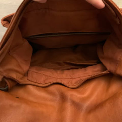 ChillX Brown Faux Leather Hobo Shoulder Bag Purse Good Condition