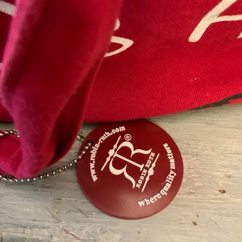 Robin Ruth XLarge Canvas Tote Bag Red Travel Overnight Gym Like New