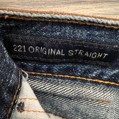Lucky Brand 221 Original Straight Medium Wash Jeans 33x32 Like New