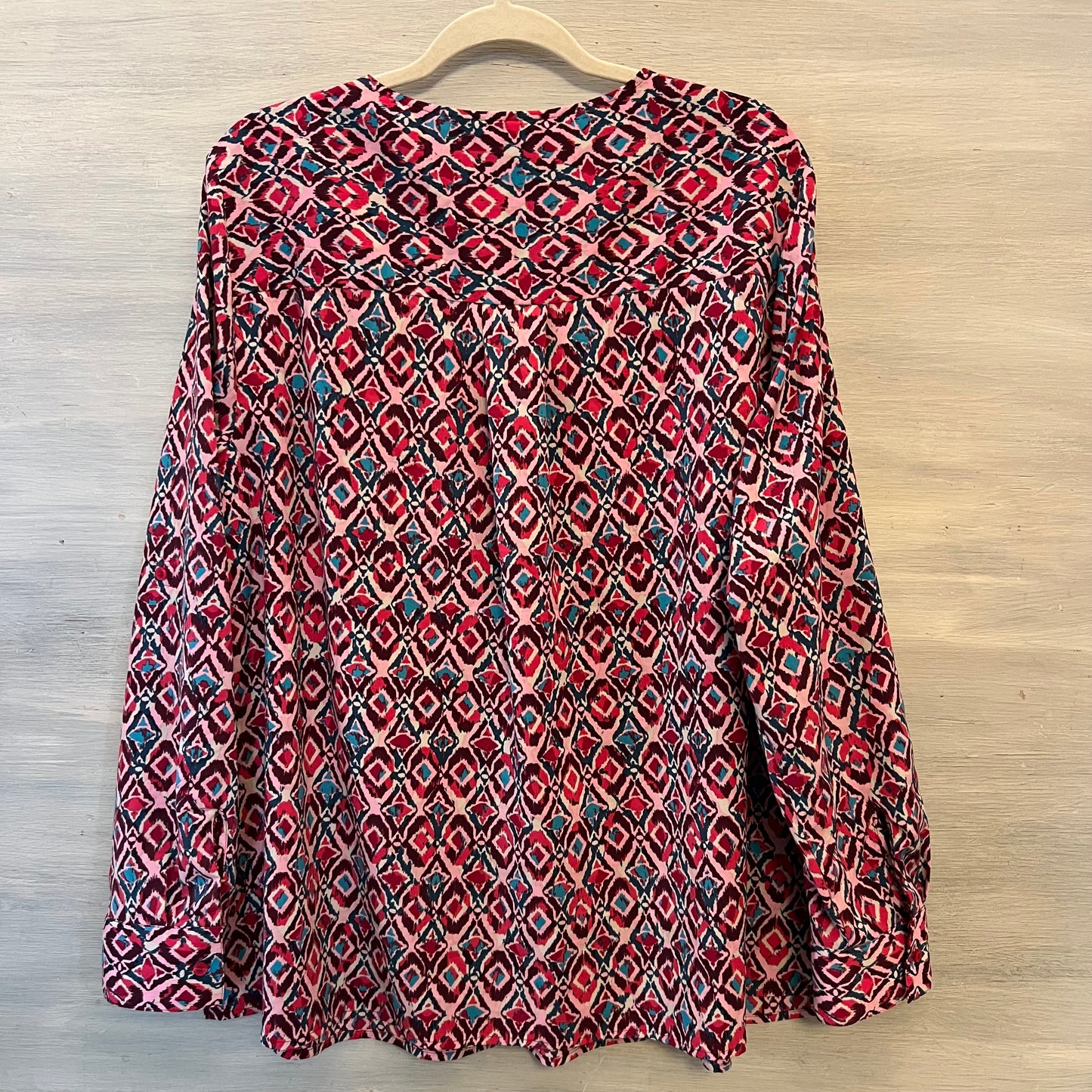 Lane Bryant Geometric Abstract Print Lightweight Tunic Top Blouse Size 18/20 Good Condition