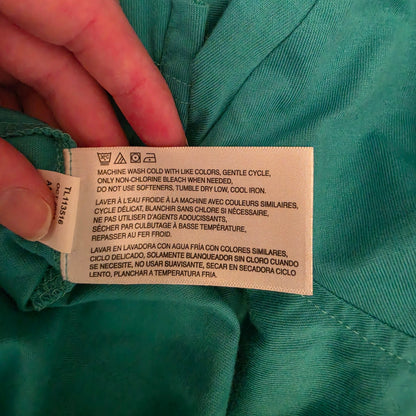 Greg Norman 100% Cotton Teal Crew Neck Tshirt Size Large Good Condition