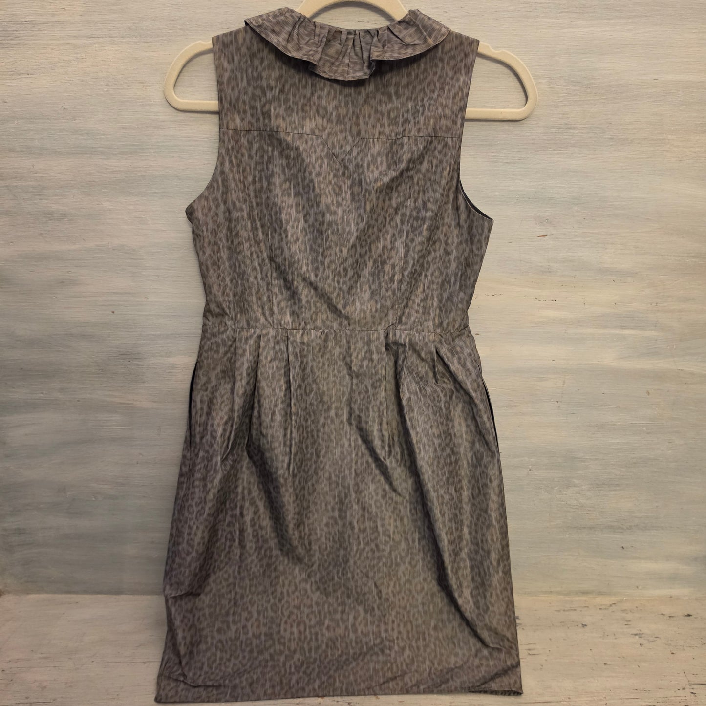 Marc New York Muted Leopard Print Sleeveless Knee Length Dress Size 6 Good Condition