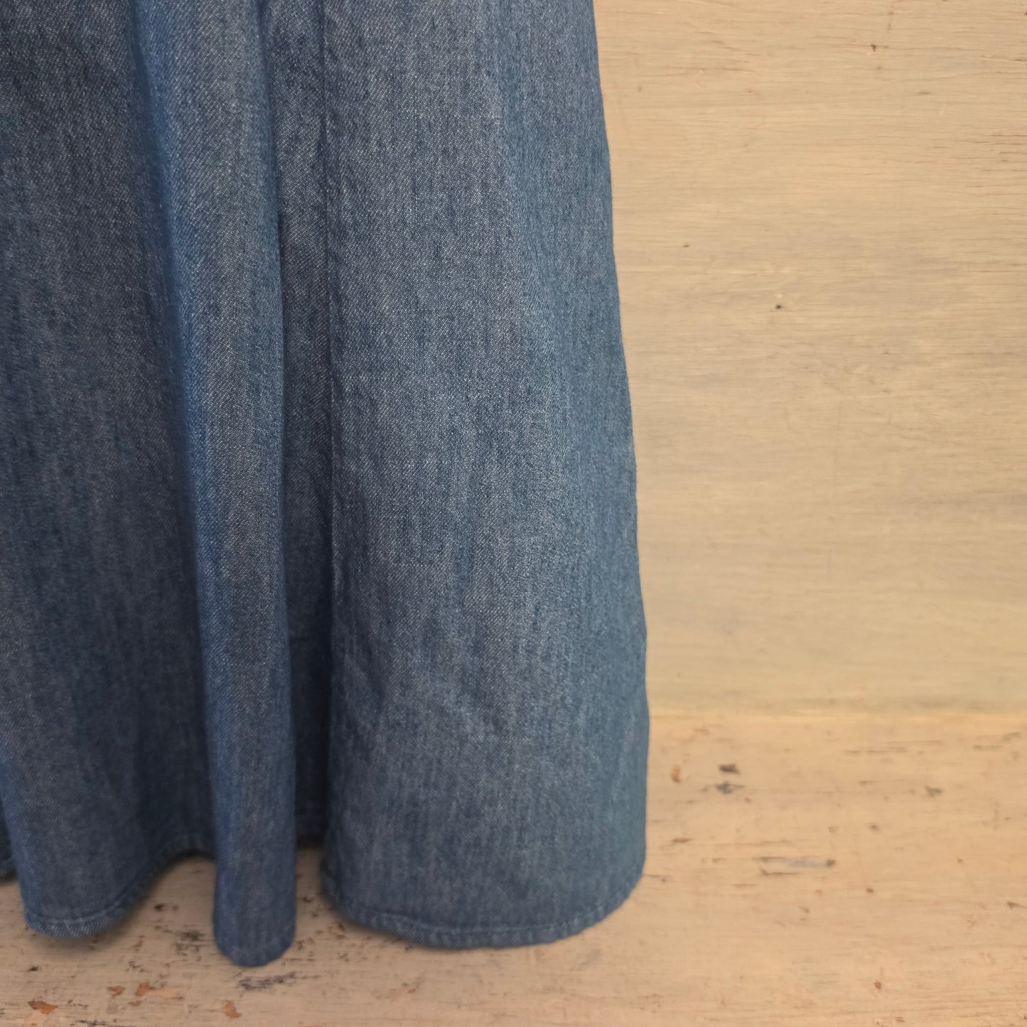 Old Navy 100% Cotton Denim Sleeveless Fit & Flare Mini Dress Size Medium Good Condition
