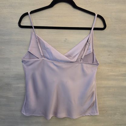 Shein Lavender Satiny Cowl Neck Spaghetti Strap Camisole Tank Blouse Size Large New with Tags