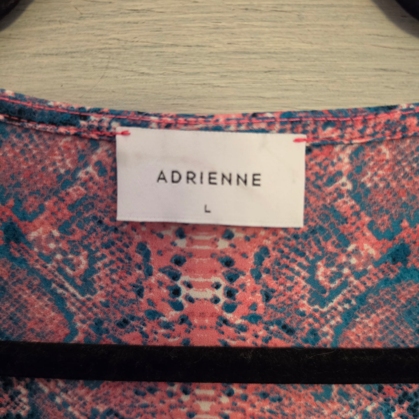 Adrienne Multicolor Snakeskin Print Duster Kimono Coverup Size Medium Like New