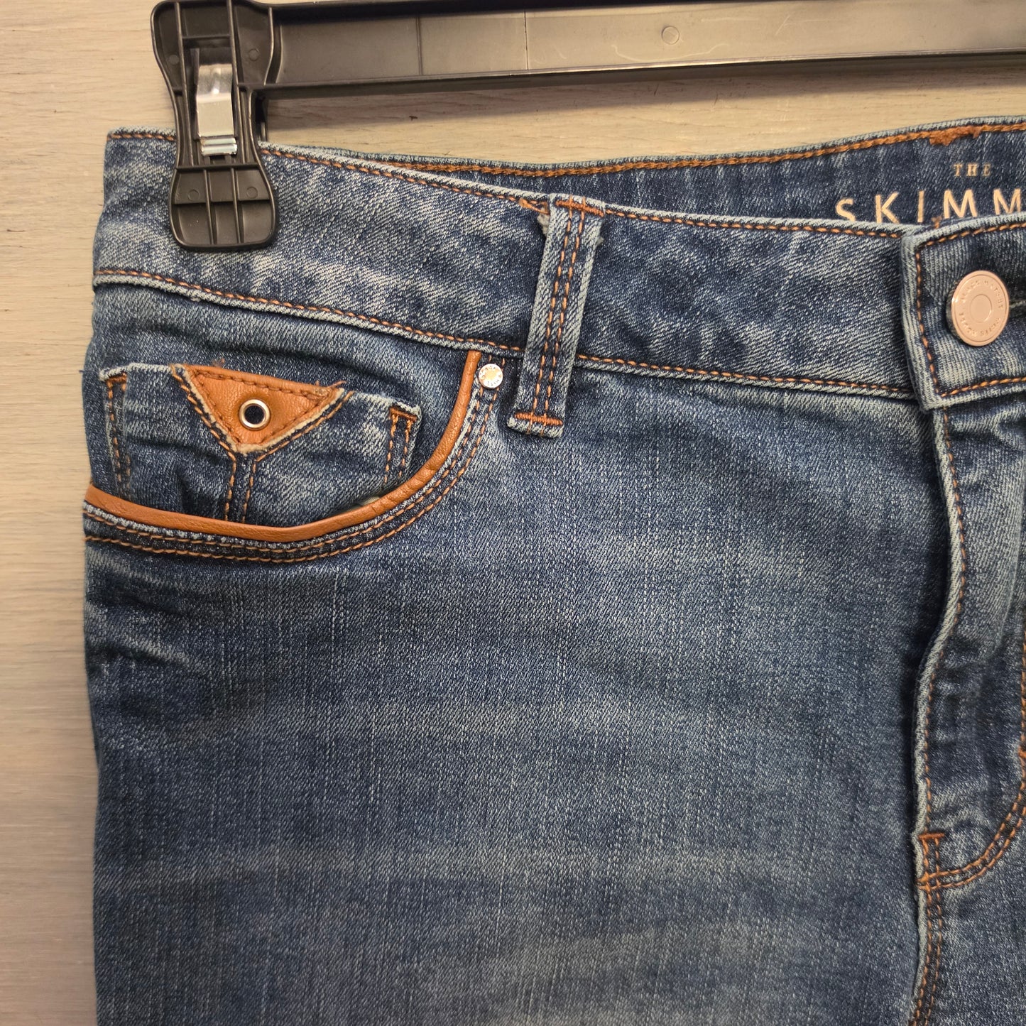 White House Black Market 73% Cotton "The Skimmer" Denim Skinny Jeans Size 10 Good Condition