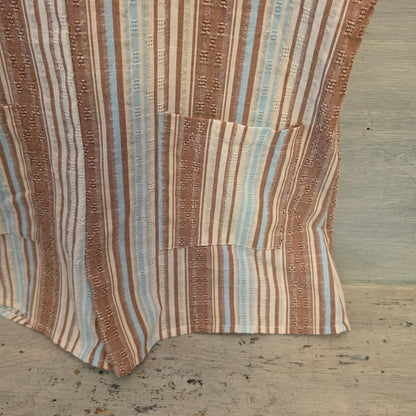 Emery Rose Multicolor Sleeveless Striped Overall Romper Size Large Good Condition