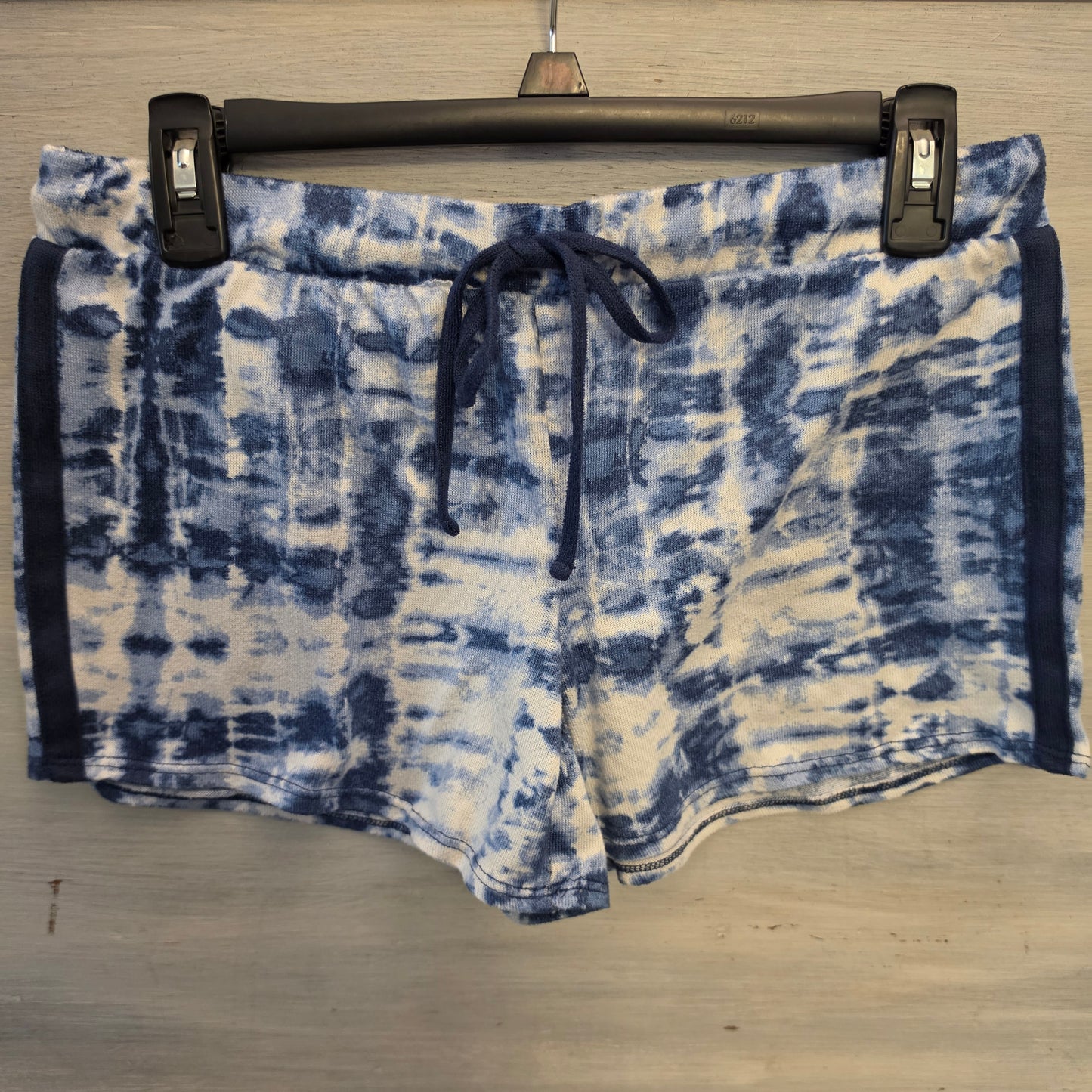 Lucky Brand Blue/White Knit Tie Dye Tank Top & Shorts Pajama Lounge Set Size Small Good Condition