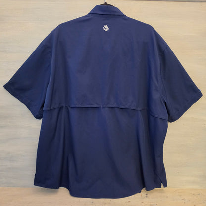 Ocean+Coast Navy Blue Ocean Advantage Lightweight Button Down Shirt Size 2XL Good Condition