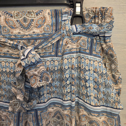 One5One Bohemian Paisley Print Multicolor Tie Waist Flowy Shorts Size Small Good Condition
