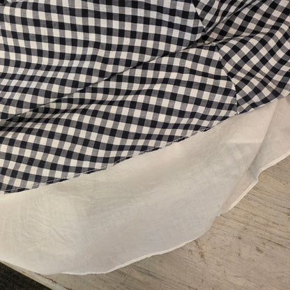 Eliza J Black White Buffalo Check Sleeveless Retro Style Midi Dress Size 10 Good Conditon