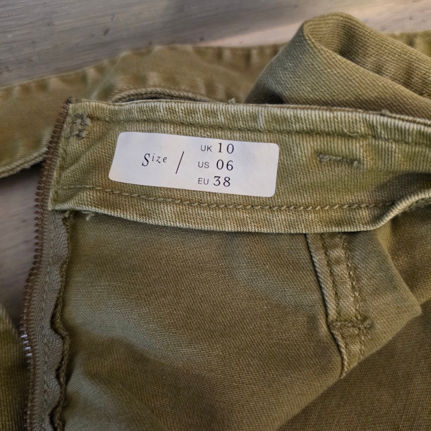 Pilcro & the Letterpress by Anthropologie "Charlie" Denim Mini Skirt Size U.S. 6 Good Condition
