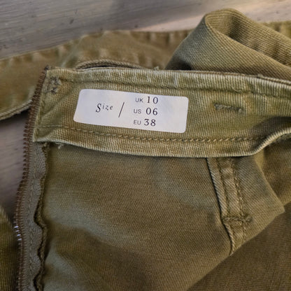 Pilcro & the Letterpress by Anthropologie "Charlie" Denim Mini Skirt Size U.S. 6 Good Condition