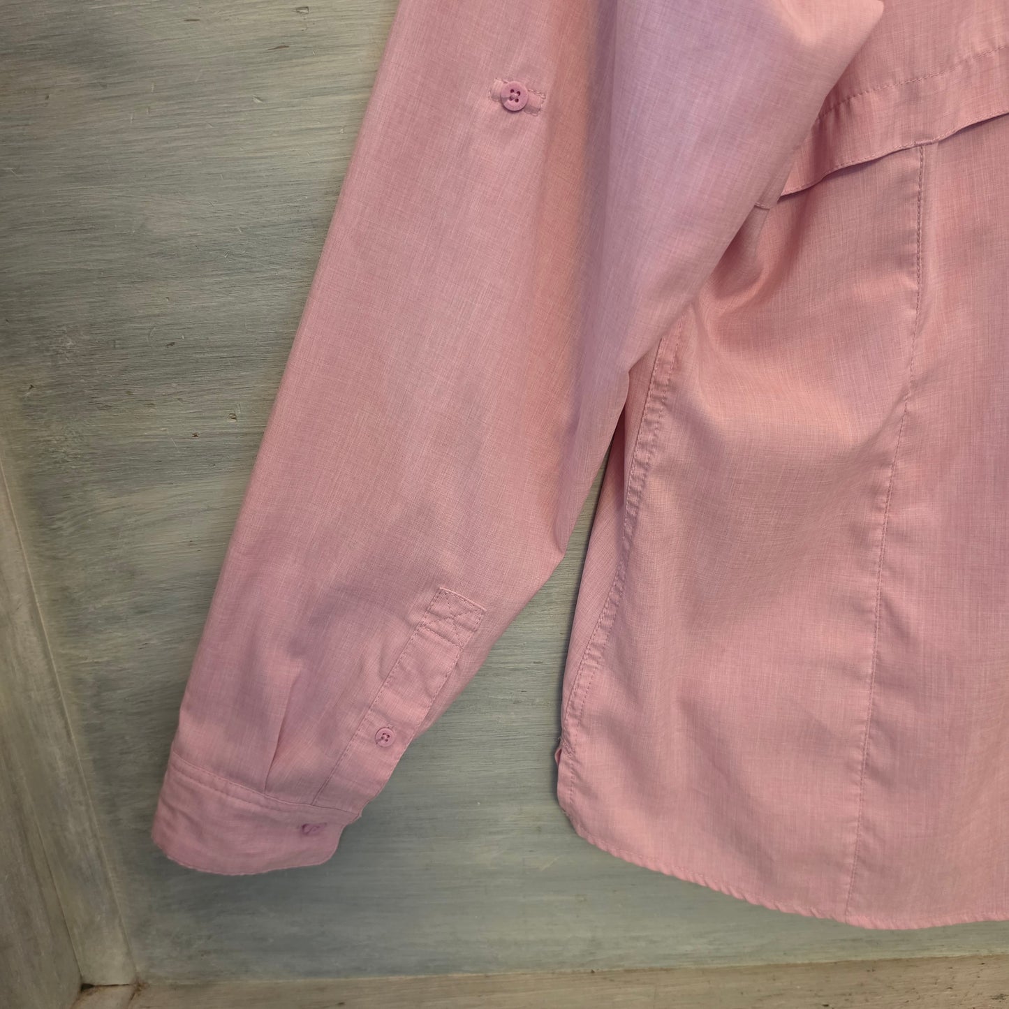 Magellan Outdoors Pink Classic Fit Fish Gear Button Down Shirt Size XXL Good Condition