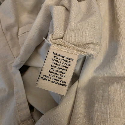 Ralph Lauren Polo Jeans Company 100% Cotton Khaki Shirt Dress w/ Belt Size 4 Good Condition