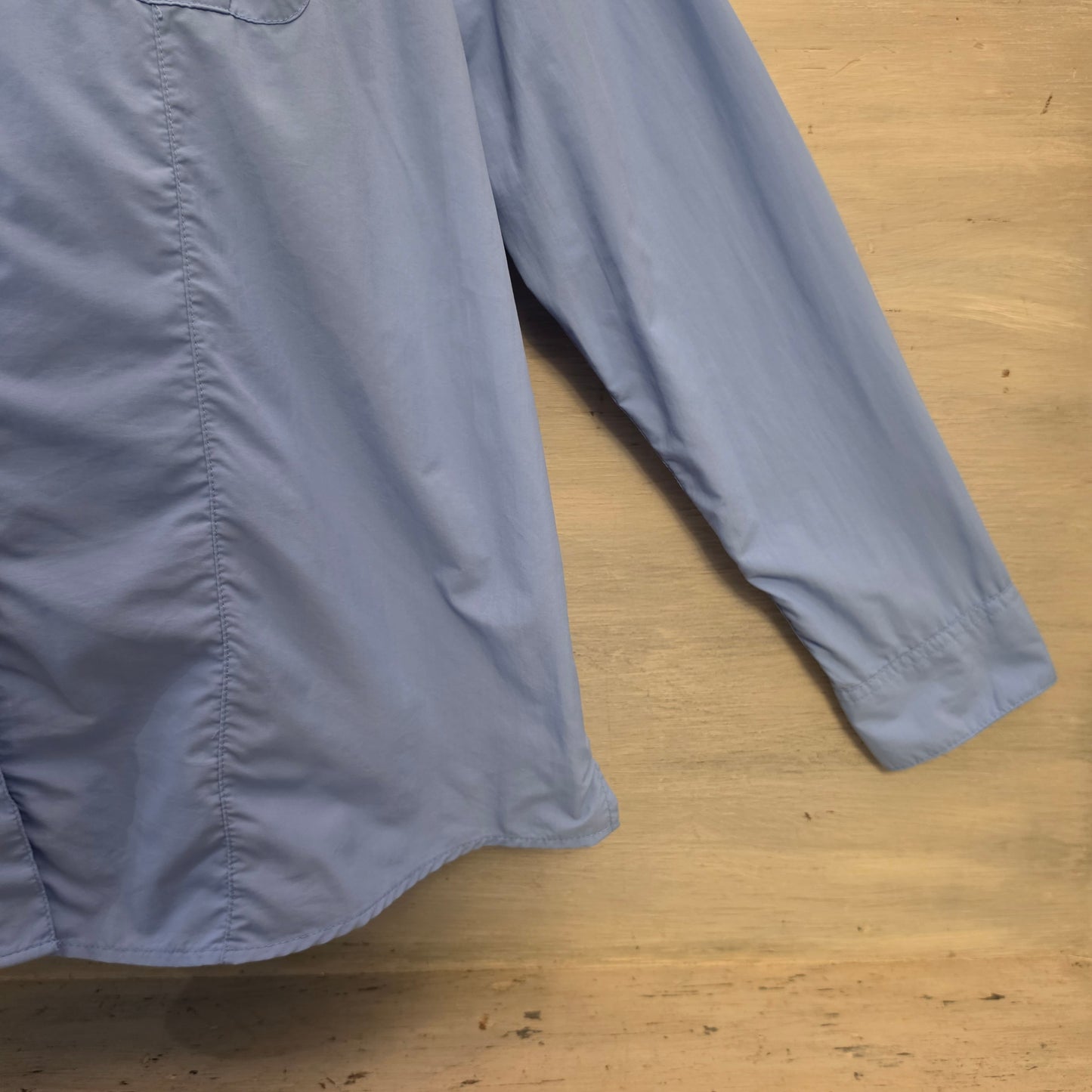 Magellan Outdoors Sky Blue Fish Gear Relaxed Fit Casual Button Down Shirt Size 2XL Good Condition