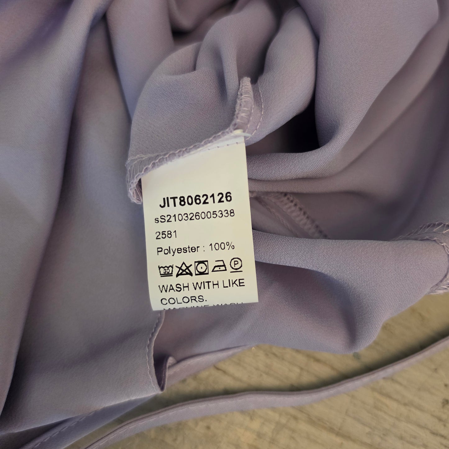 Shein Lavender Satiny Cowl Neck Spaghetti Strap Camisole Tank Blouse Size Large New with Tags