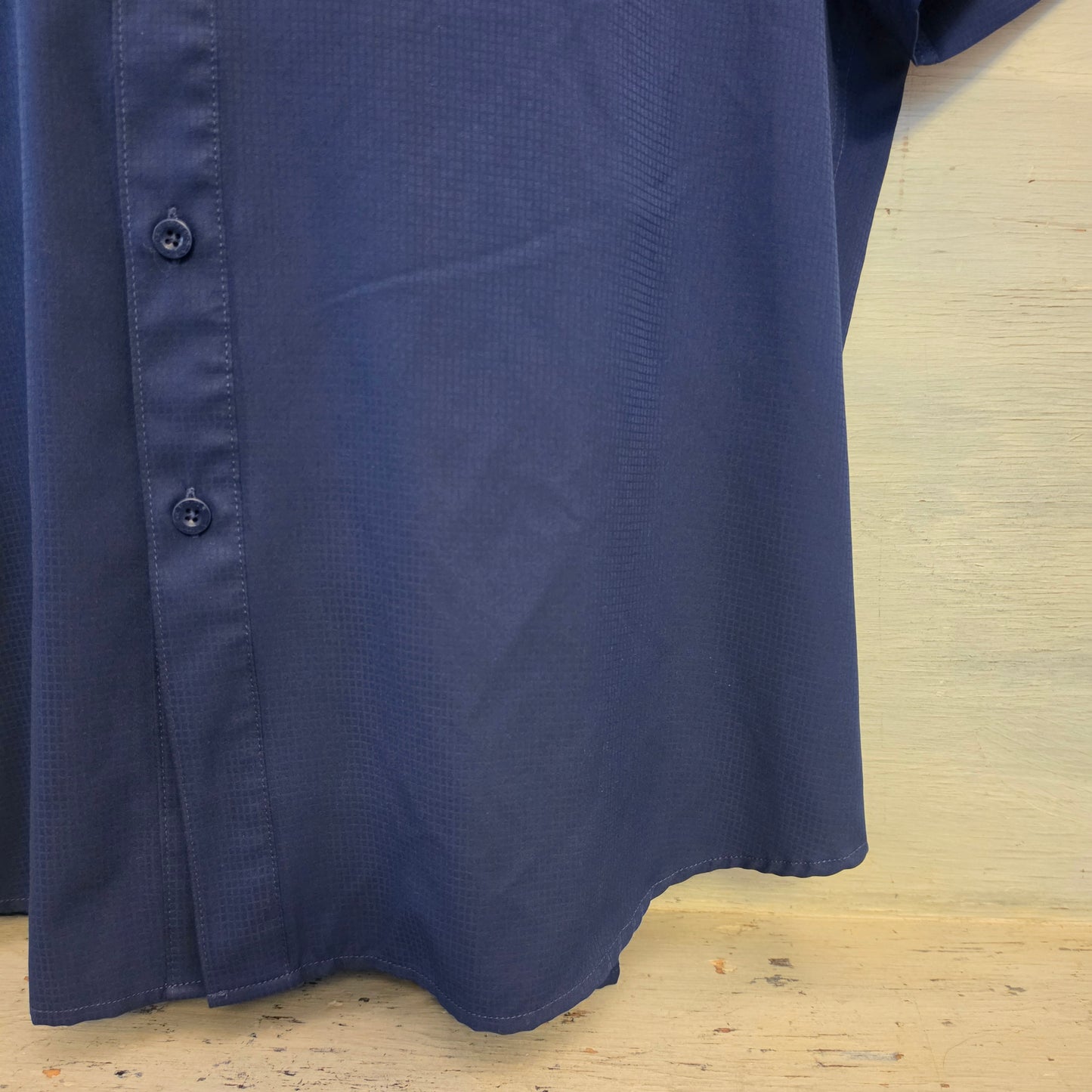 Ocean+Coast Navy Blue Ocean Advantage Lightweight Button Down Shirt Size 2XL Good Condition