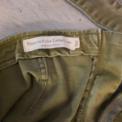 Pilcro & the Letterpress by Anthropologie "Charlie" Denim Mini Skirt Size U.S. 6 Good Condition