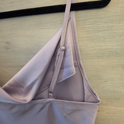 Shein Lavender Satiny Cowl Neck Spaghetti Strap Camisole Tank Blouse Size Large New with Tags