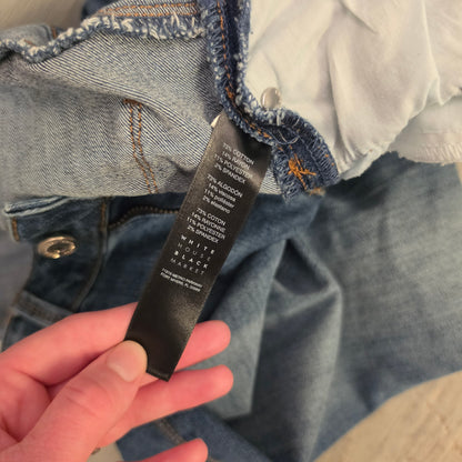 White House Black Market 73% Cotton "The Skimmer" Denim Skinny Jeans Size 10 Good Condition