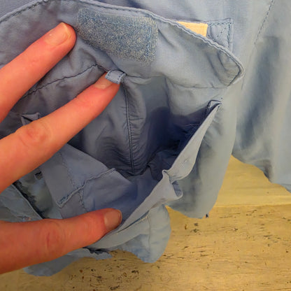 Magellan Outdoors Sky Blue Fish Gear Relaxed Fit Casual Button Down Shirt Size 2XL Good Condition