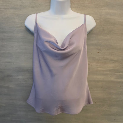 Shein Lavender Satiny Cowl Neck Spaghetti Strap Camisole Tank Blouse Size Large New with Tags
