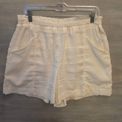 Simply Vera Vera Wang Cream Smocked Elastic Waist Lightweight Shorts Size Large Good Condition
