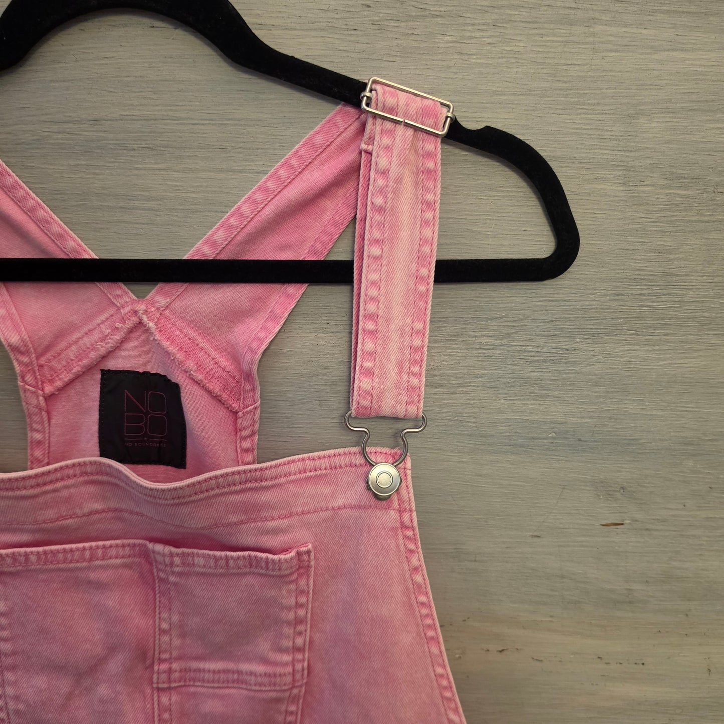 No Boundaries 99% Cotton Denim Bib Style Shortalls Size 3XL New with Tags