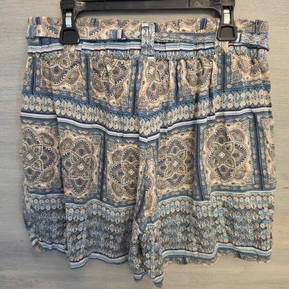 One5One Bohemian Paisley Print Multicolor Tie Waist Flowy Shorts Size Small Good Condition