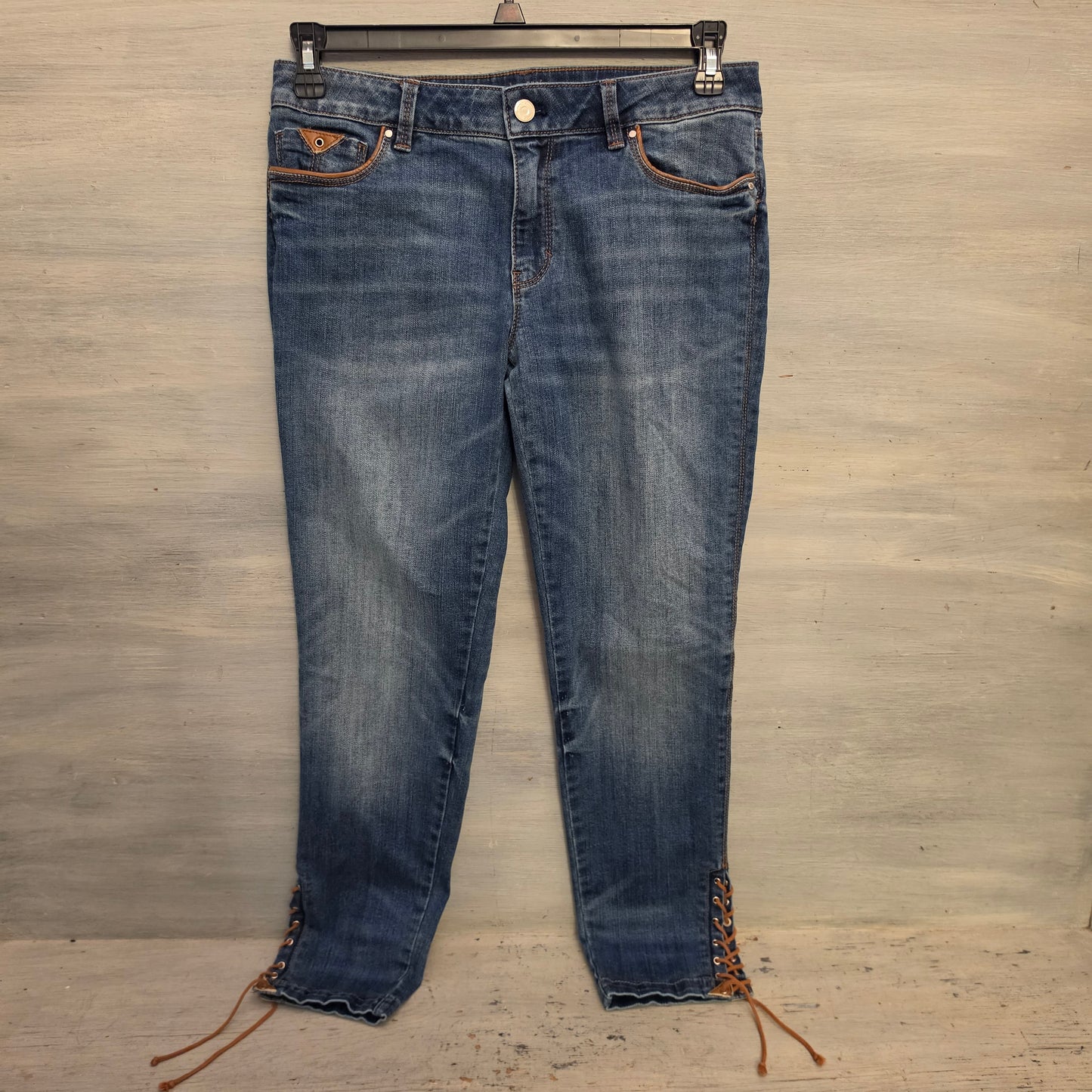White House Black Market 73% Cotton "The Skimmer" Denim Skinny Jeans Size 10 Good Condition
