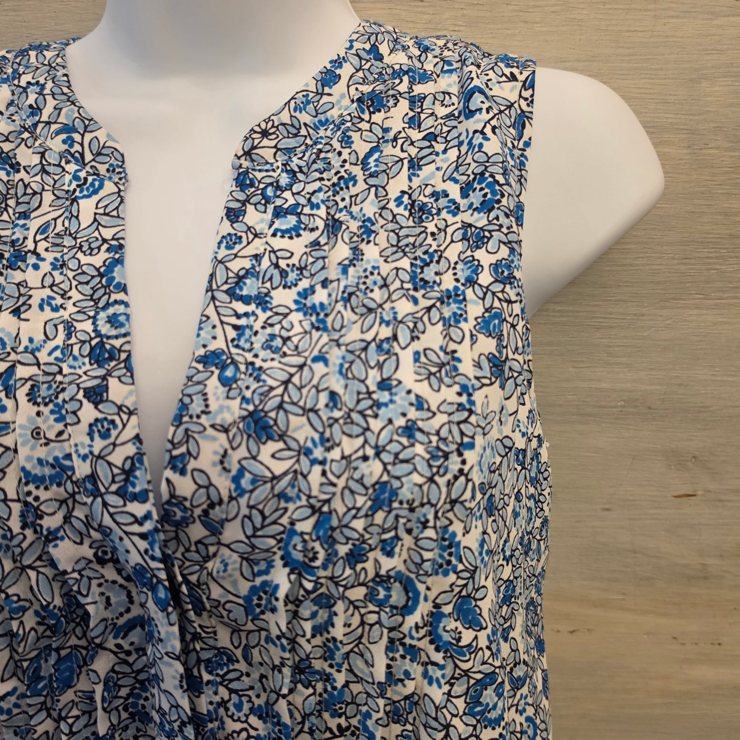 Gap Floral Print Split Collar Vneck Elastic Tie Waist Above Knee Dress Size XS Good Condition